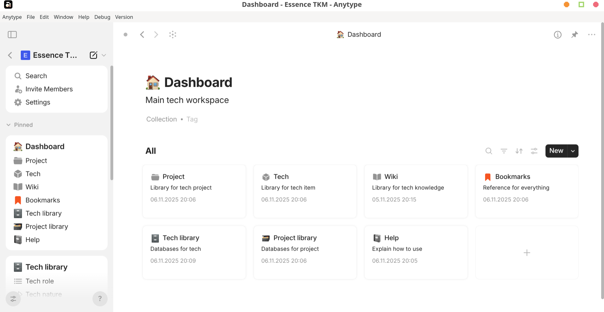 Essence TKM - Anytype experience