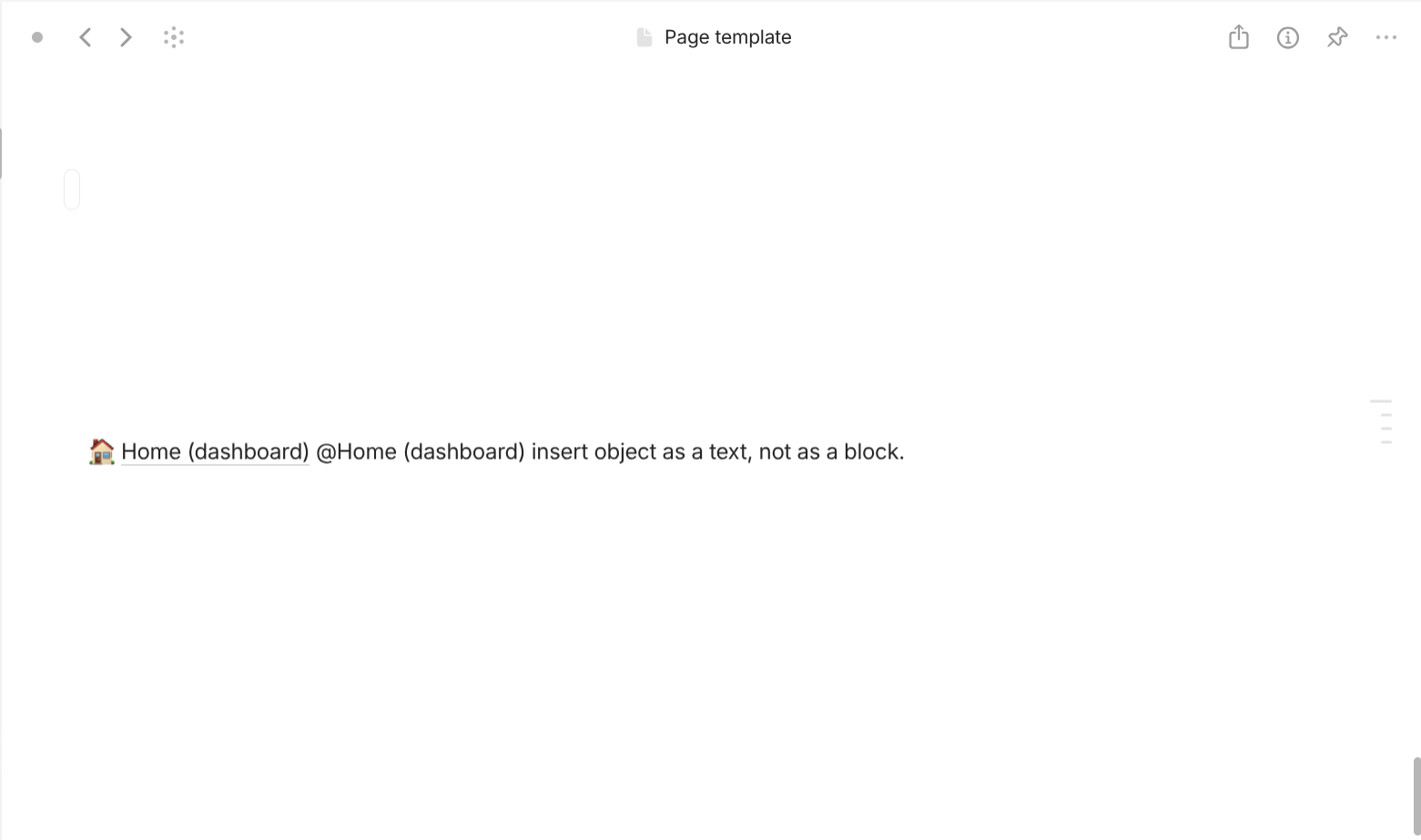 Anytype's Mentioned elements block
