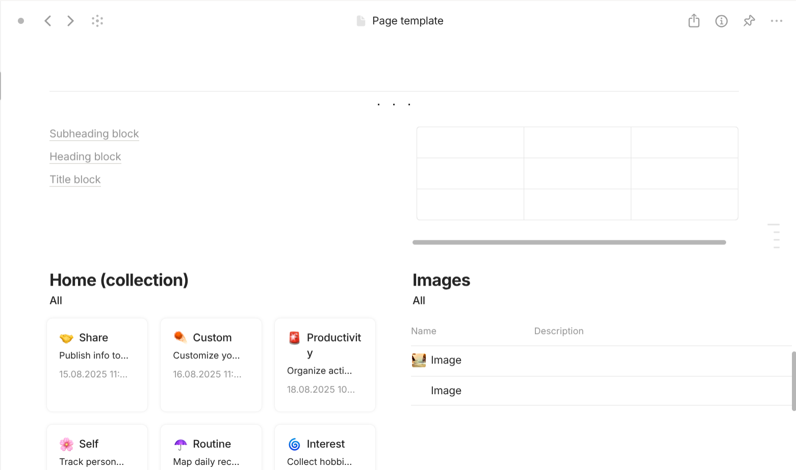 Anytype's Other block