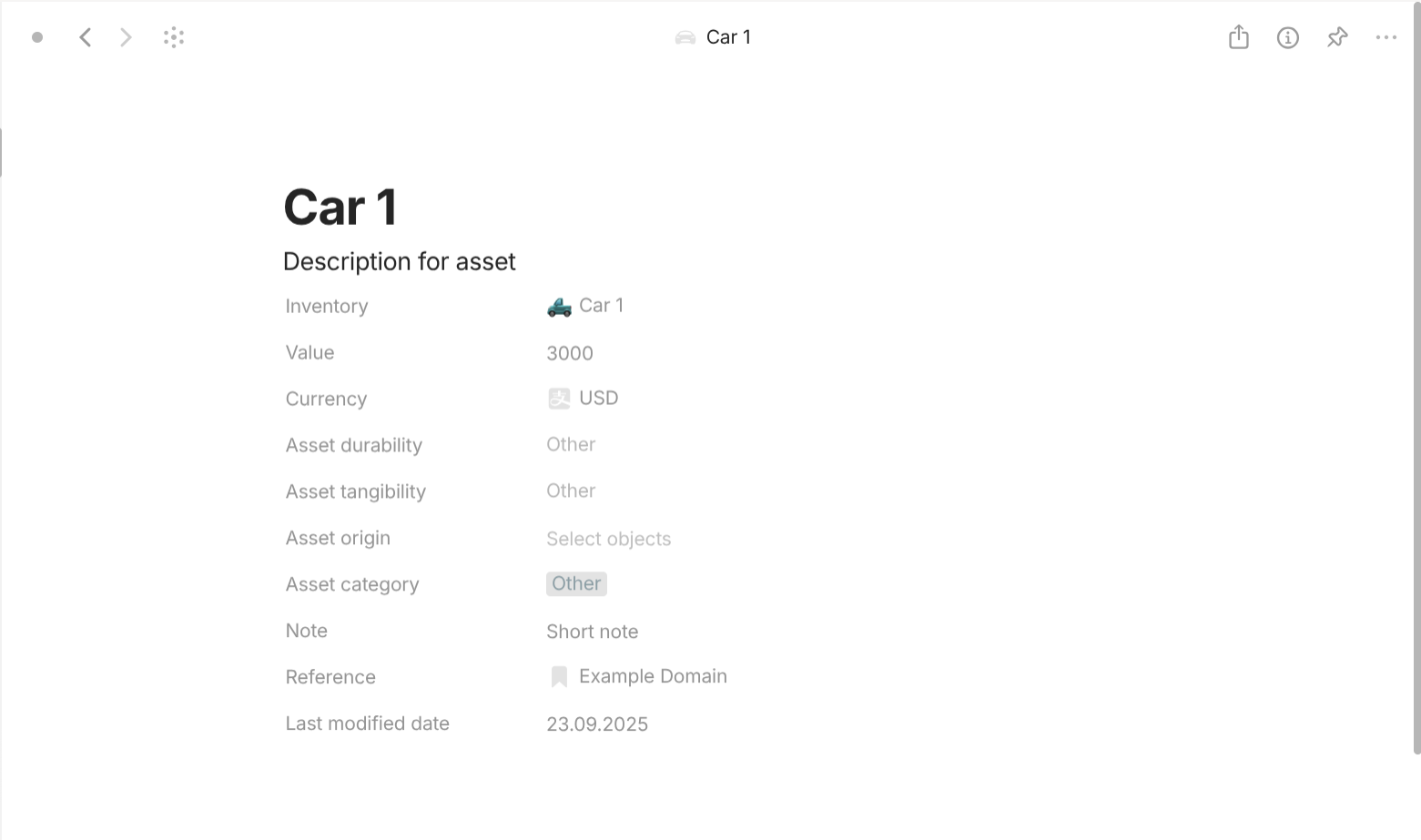 Anytype's Finance-based objects use case