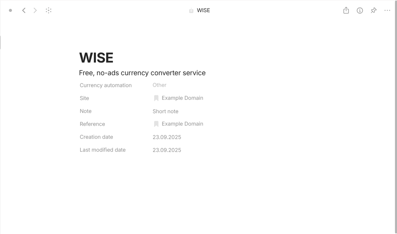 Anytype's Finance-based objects use case