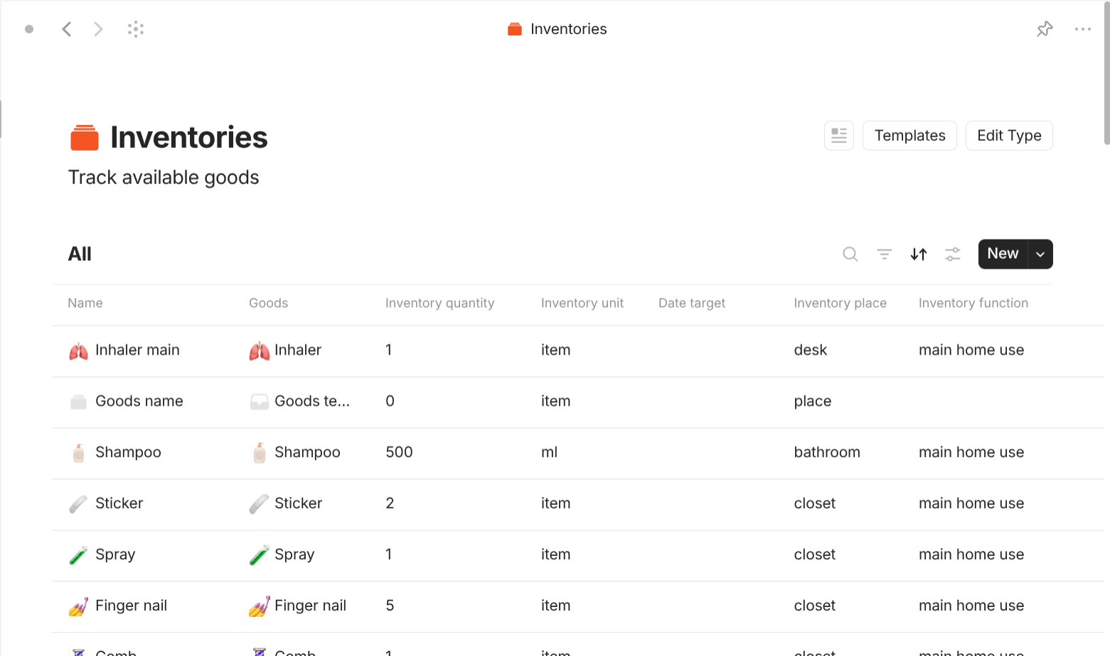 Anytype's Goods-based objects use case