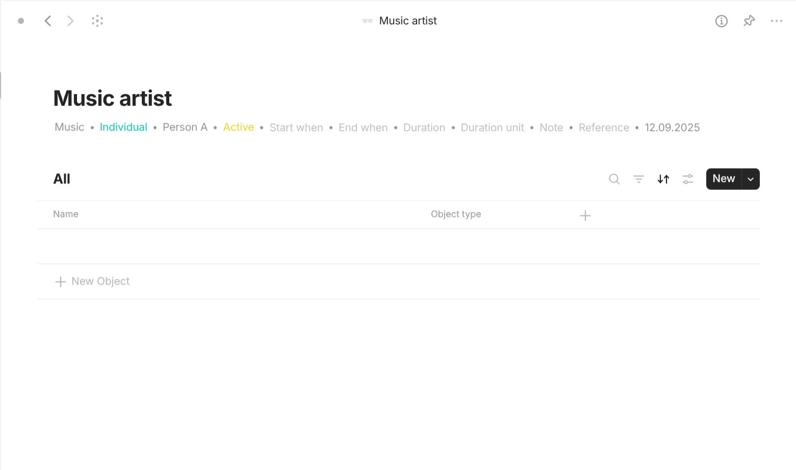 Anytype's Interest-based objects use case