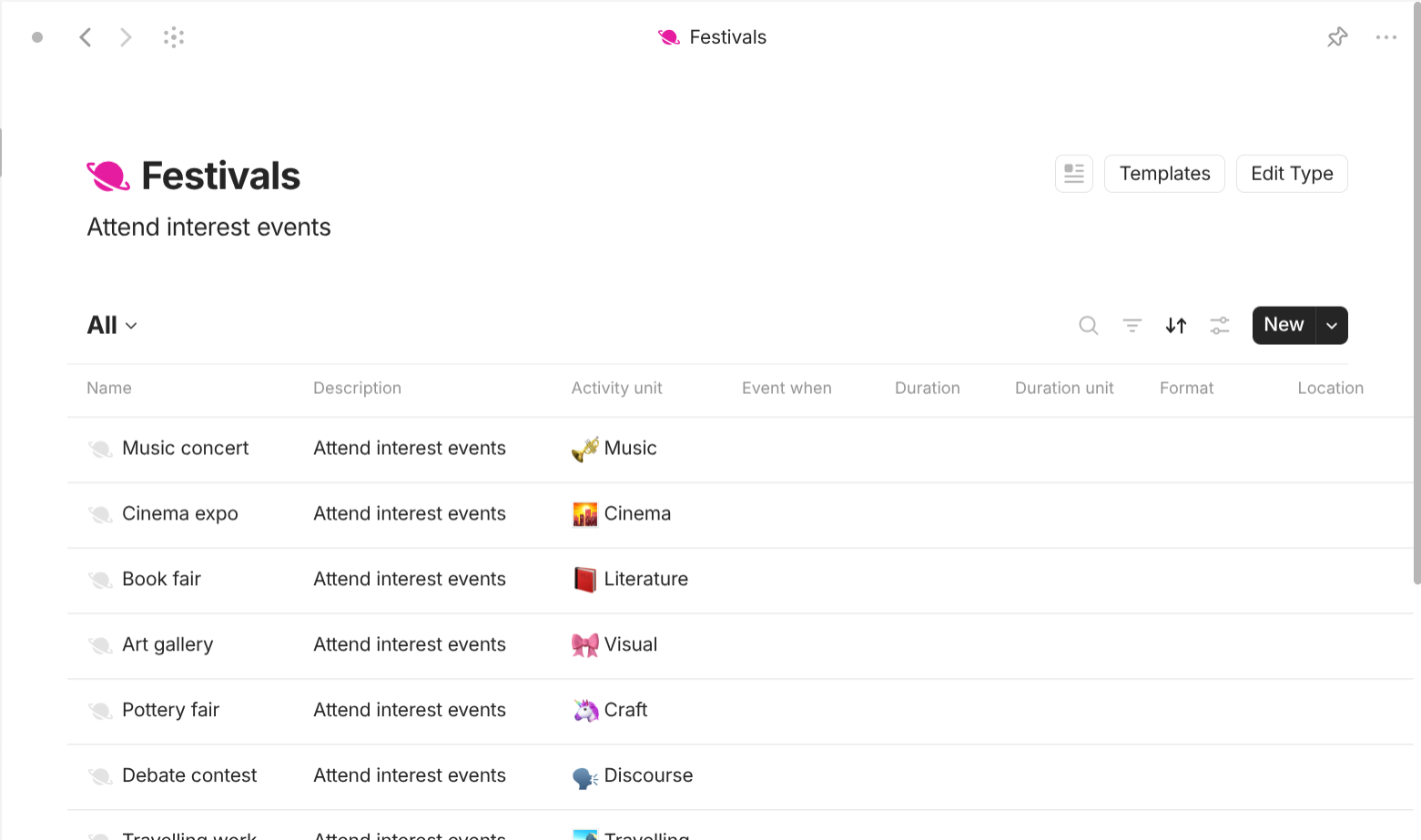 Anytype's Interest-based objects use case
