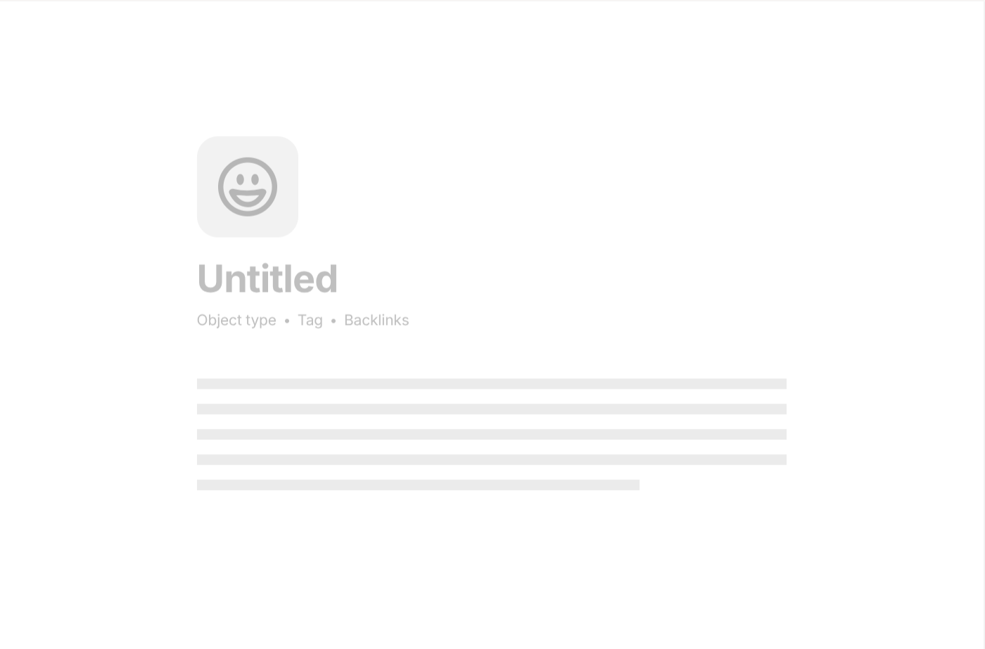 Anytype's Object panel