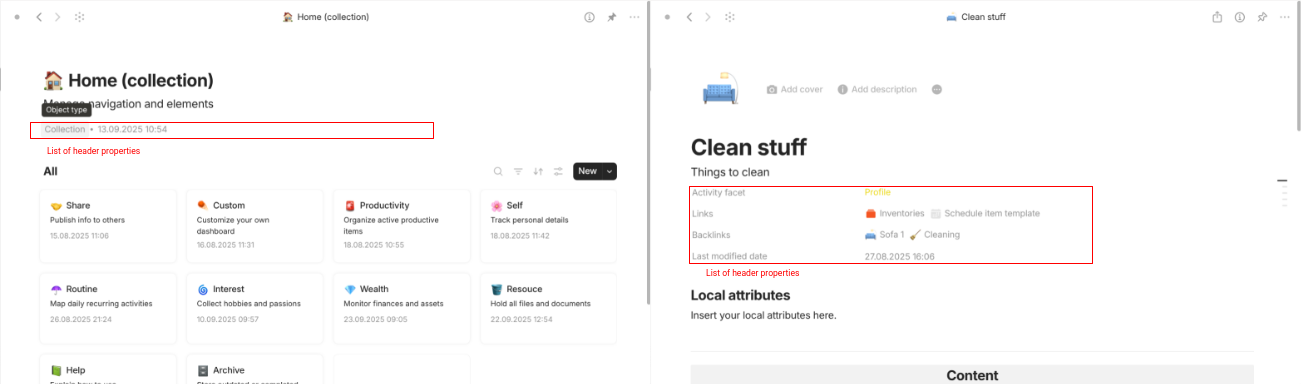 Anytype's property's different appearance